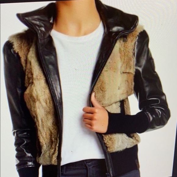 Rudsak leather & fur jacket - Picture 3 of 10